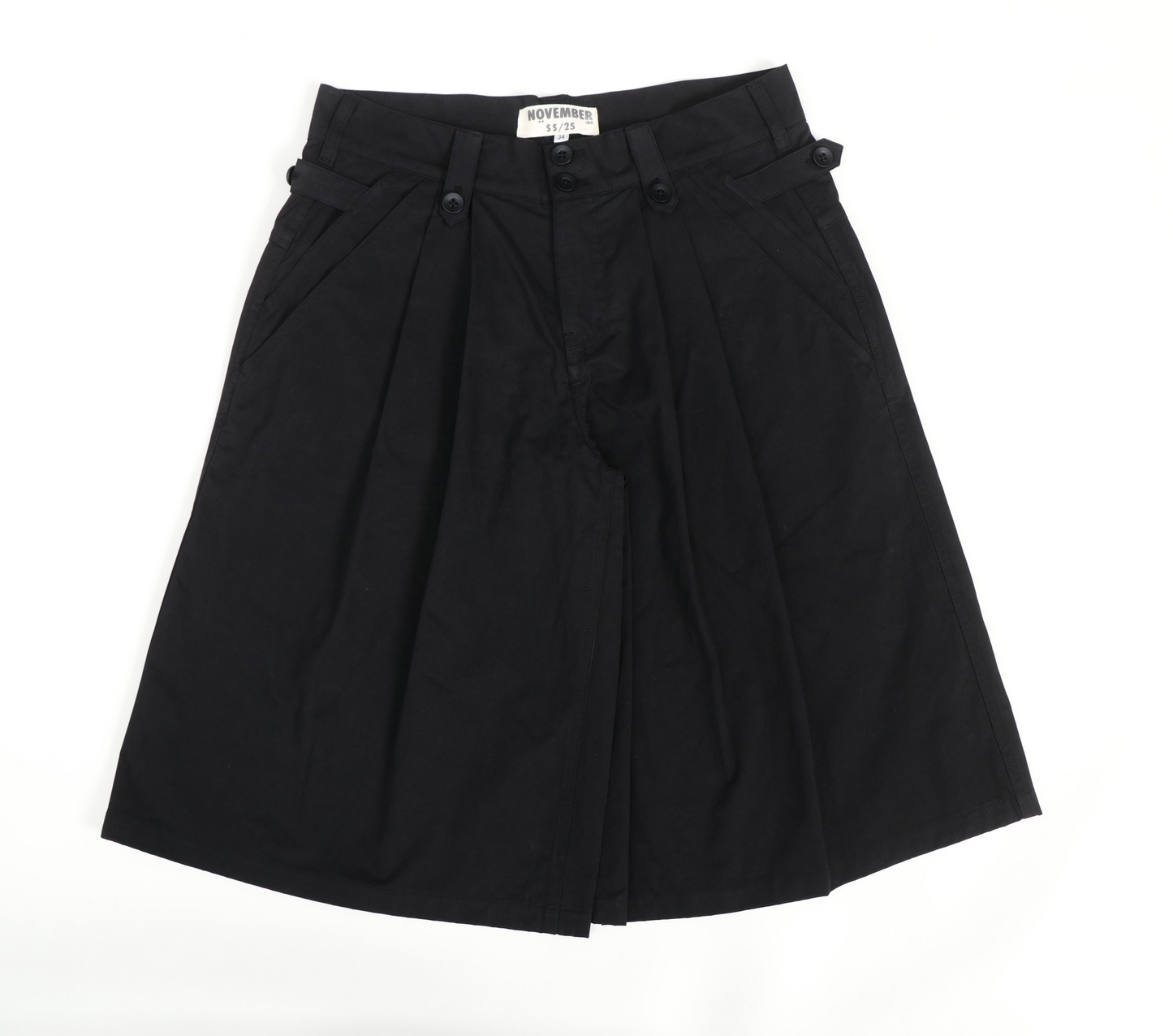 Poplin Pleated Shorts