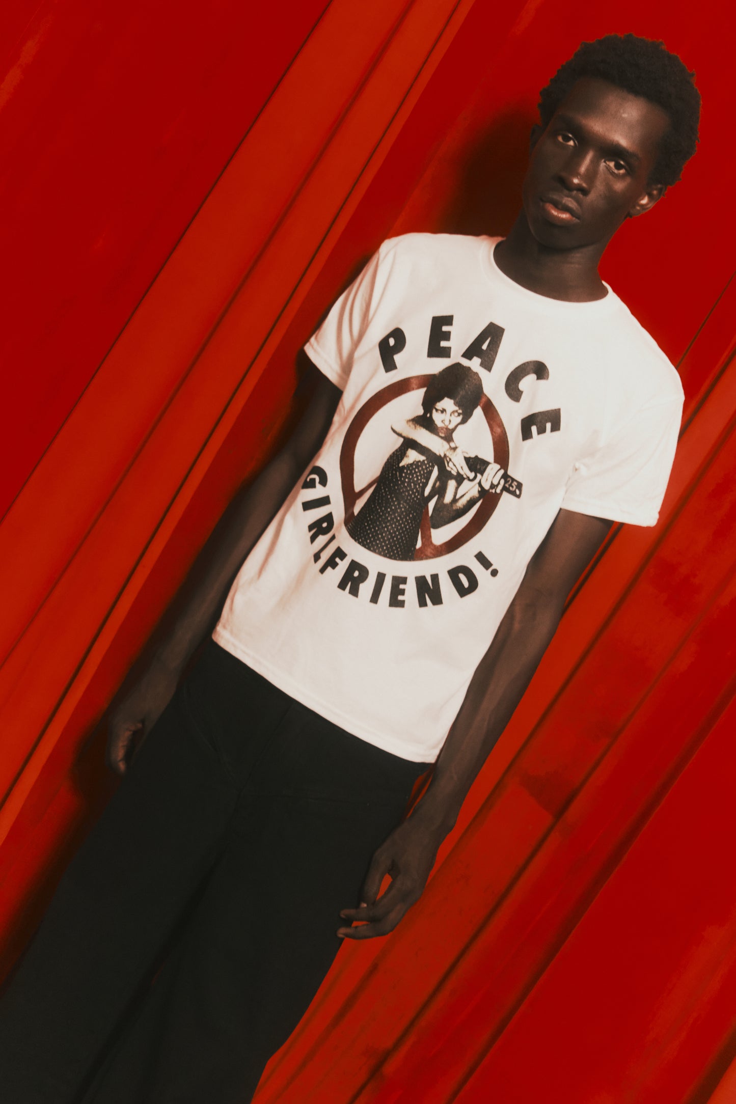 “Peace Girlfriend” Cotton Tee