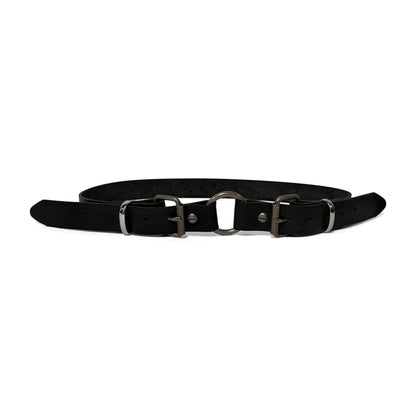 BONDAGE BELT (Black + Antique Nickel)
