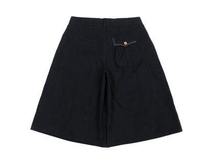 PLEATED POPLIN SHORTS